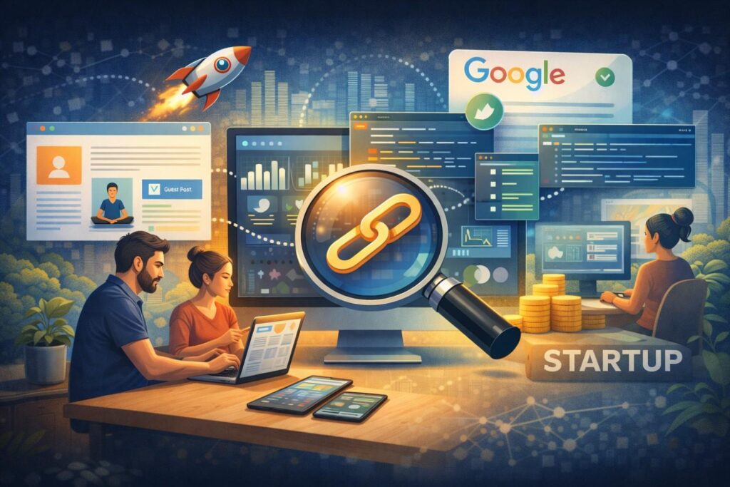 Guest post backlinks for startups